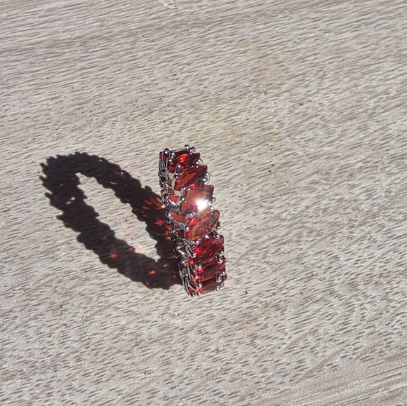 other Jewelry - Stainless Steel Radiant Red Marquise Cut Ring Size 6